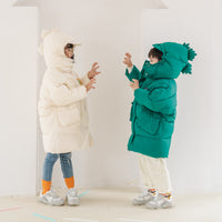 Cartoon dinosaur children's down jacket