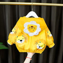 Girls All-match Casual Male Baby Female Baby Multicolor Cartoon Jacket