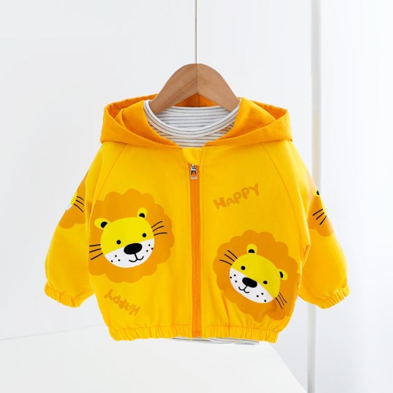 Girls All-match Casual Male Baby Female Baby Multicolor Cartoon Jacket