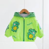 Girls All-match Casual Male Baby Female Baby Multicolor Cartoon Jacket