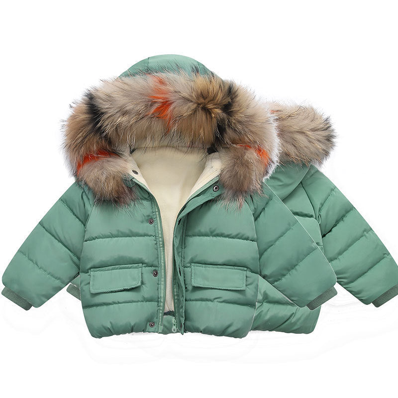 1 year old baby girl's hand-stuffed cotton coat