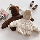 Baby Girl Thickened Warm Hooded Jacket